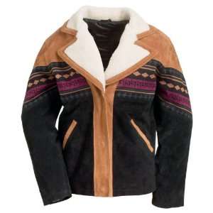   OutfittersTM Solid Genuine Suede Leather Ladies Jacket   XXLarge