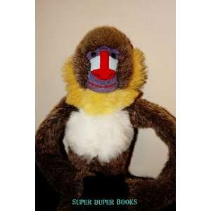 Bamboon Monkey with connectable velcro hand and foot closures Stuffed 