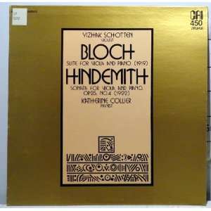  Bloch, Bloch Suite for Viola and Piano, Schotten, Collier, CRI 