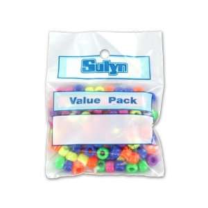  Bulk Pack of 75   Pony beads, assorted colors (Each) By Bulk 