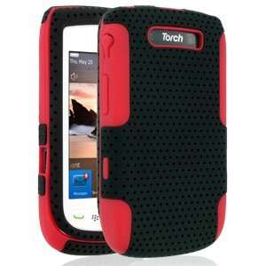  Air Rapture Case for Blackberry Torch 9800 Black/Red Cell 