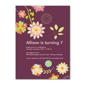  Birthday Party Invitations   Pretty Blooms By Picturebook 
