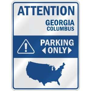  ATTENTION  COLUMBUS PARKING ONLY  PARKING SIGN USA CITY 