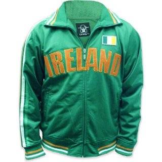 International World Cup Track Jackets    Ireland Soccer Jacket (Kelly 