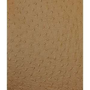  Ostrich Faux Leather Vinyl Saddle Brown Fabric Arts 
