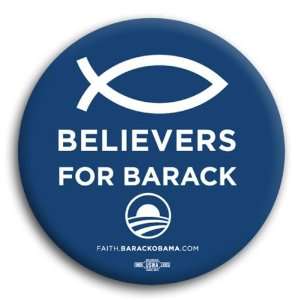  Official Obama Campaign BELIEVERS FOR BARACK Button / Pin 