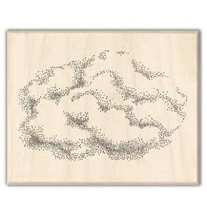  Clouds Wood Mounted Rubber Stamp Arts, Crafts & Sewing