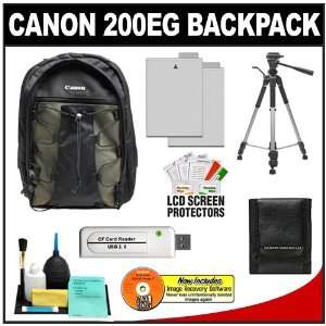  Canon 200DG Digital SLR Camera Case Gadget Bag + (2) LP E8 