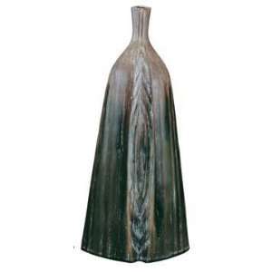  Ceramic Vases in Deep Green   Brown and Khaki Shade