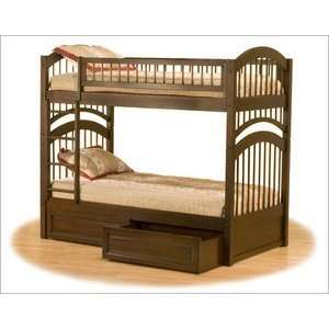 Windsor Twin/Twin Wood Bunk Bed by Atlantic Furniture:  