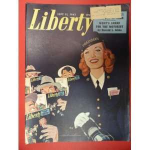  Liberty Magazine September 11,1943 (Cover Only) woman 