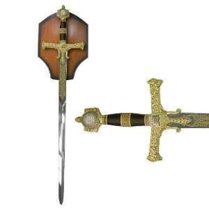 The King Solomon Sword with display plaque  Sports 