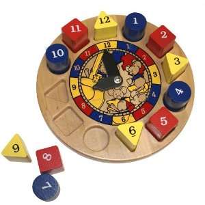   Hickory Dickory Dock Shape Sorting Clock by Holgate Toys: Toys & Games