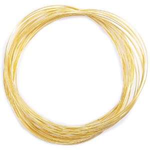  New   Gold Plated Memory Wire Oval Bracelet .35 Oz/Pkg A 