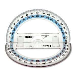   12081 Folding Protractor, 360 Degrees, 6 in., Clear
