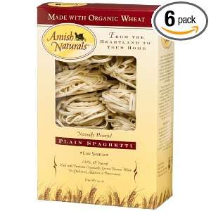 Amish Naturals Plain Spaghetti, 12 Ounce Boxes (Pack of 6)  