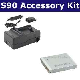  PowerShot S90 Digital Camera Accessory Kit includes SDNB6L Battery 
