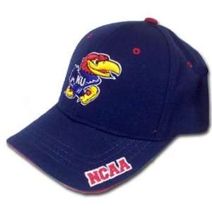  Zephyr Kansas Jayhawks Blue Hat W/NCAA on Bill Sports 