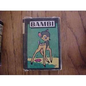 Disneyland 1955 Train Card Game Featuring Bambi