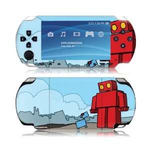   MS EXDG40179 Sony PSP  EXPLODINGDOG  Red Robot Skin: Electronics