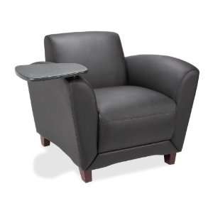 LLR68953 Lorell Reception Seating Chair with Tablet   34.5 