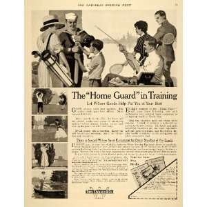 1918 Ad Wilson Home Guard Sports Equipment Athletics   Original Print 