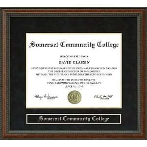    Somerset Community College Diploma Frame