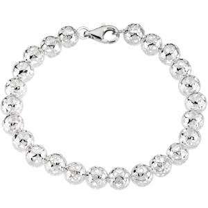  Hollow Bead Bracelet in Sterling Silver Jewelry
