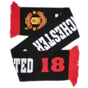   Manchester United 18 Times League Champions Scarf