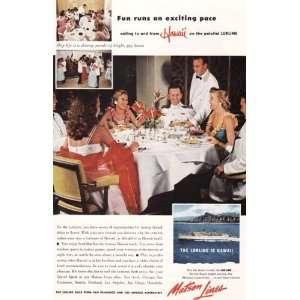  Matson Cruise Lines Vintage Ad   1960s (Cruising to Hawaii 