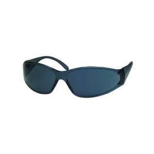   Boas Safety Glasses, Blue Frame with Smoke Lens