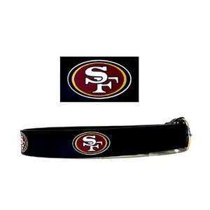  Embossed NFL Leather Belt   San Francisco 49ers Sports 