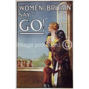   World War I Propaganda Poster Women Of Britain   11 x 17 Inch Poster