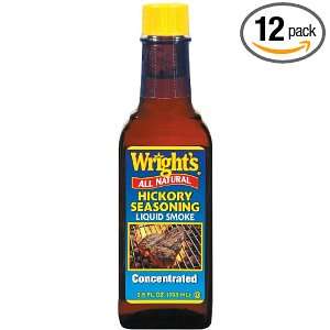 Wrights Hickory Liquid Smoke, 3.5 Ounce Packages (Pack of 12)  