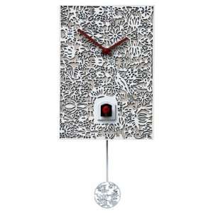 Cuckoo Clock, Modern Design, Quartz, White Filigree, Model #SNQ1 