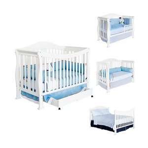  Parker 4 in 1 Convertible Crib   Pearl White Baby