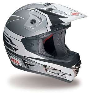  Bell Moto 7R Motocross Evo Silver Helmet   Size  Small 