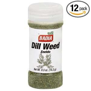 Badia Dill Weed, 0.5 Ounce (Pack of 12) Grocery & Gourmet Food