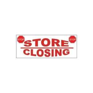   Closing Theme Business Advertising Banner   Store Closing Red: Office