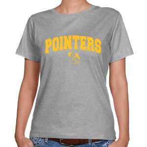 NCAA Wisconsin Stevens Point Pointers Ladies Ash Logo Arch Classic 