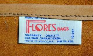 Vintage Tooled Hippie Leather Womens Purse Handbag Flores  