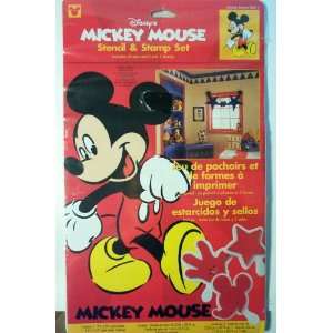 Mickey Mouse Stencil and Stamp Set