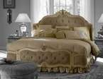Antiqued Buttermilk Baroque 6 pc Queen Mansion Bedroom MA54000QWM 04 