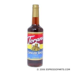 Torani Ginger Spice Syrup   Italian Syrup 750ml   25.4oz  