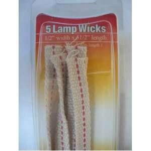   Lantern and Oil Lamps Wicks 5 1/2 X 1/2 5 Pack