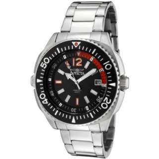 Invicta Mens 1330 II Collection Black Dial Stainless Steel Watch 