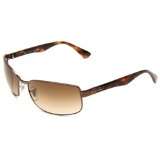 Ray Ban RB3478 Rectangle Sunglasses 63 mm, Non Polarized, 014Brown/51 