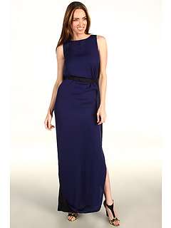 Halston Heritage Caped Back Gown W/1 Self Belt   Zappos Free 