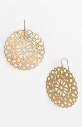 Argento Vivo Artisanal Lace Round Drop Earrings ( Exclusive 