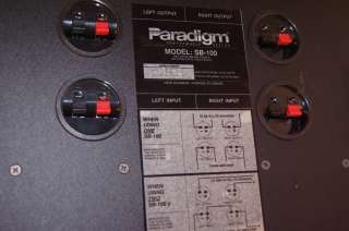 Paradigm SB 100 Home Audio/Theater Passive Subwoofer  